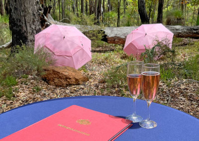 get married in bugendore park, wungong, south of perth